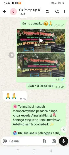 Testimonial Papan Bunga metland cyber city